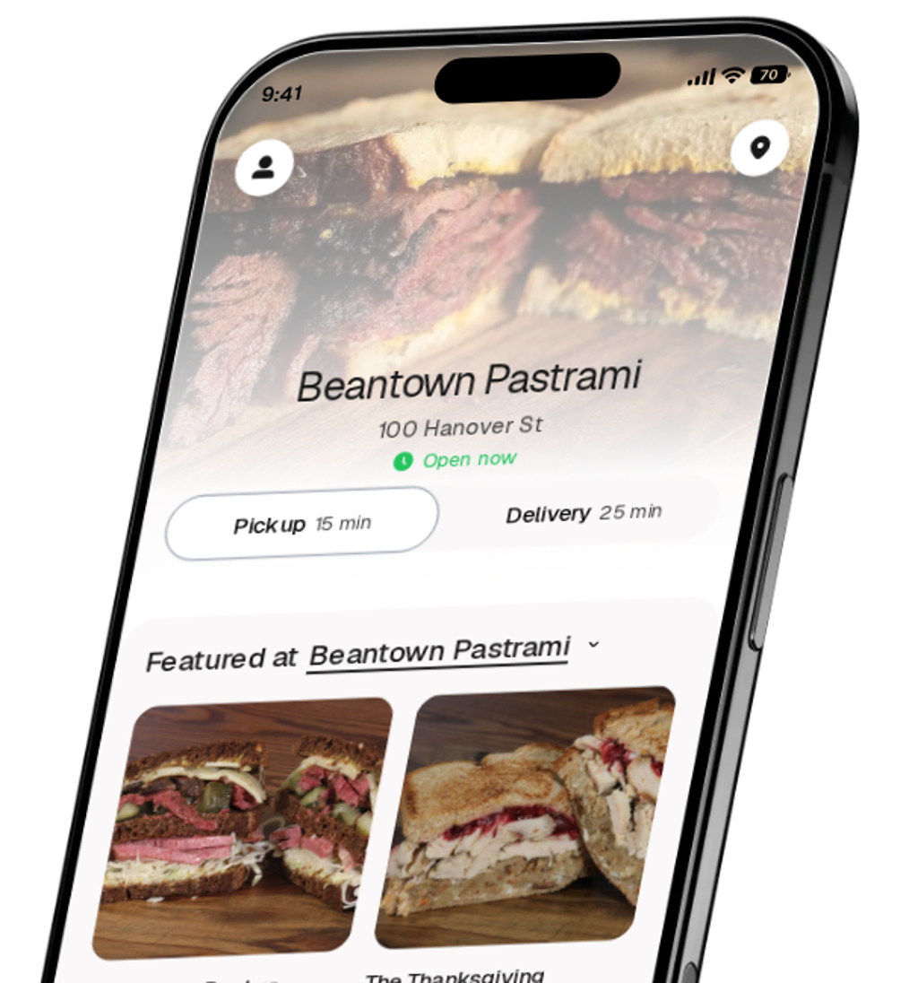 Beantown Pastrami app preview