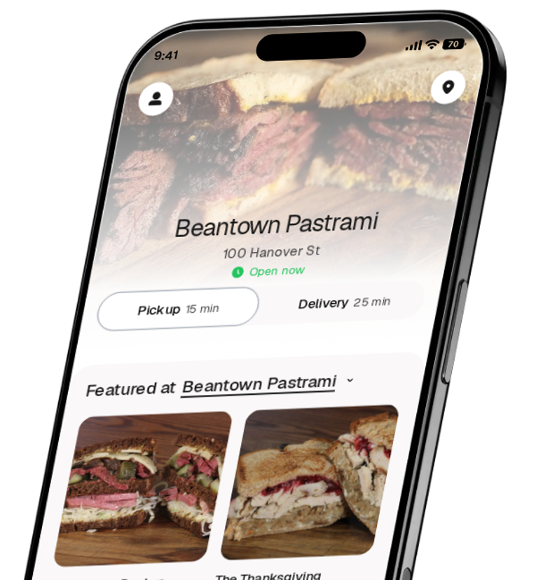 Beantown Pastrami app preview